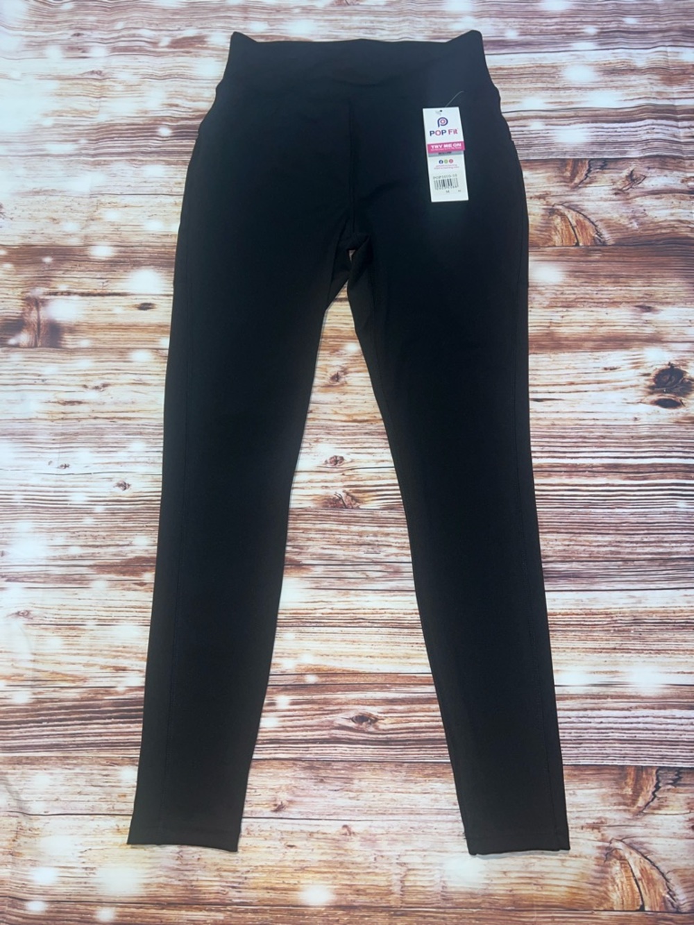 POP Fit Black Full-Length High-Waist Leggings